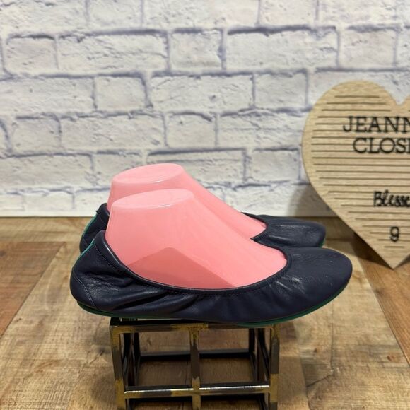 Tieks by Gavrieli California Navy Ballet Flats Foldable size 9 - Picture 8 of 13